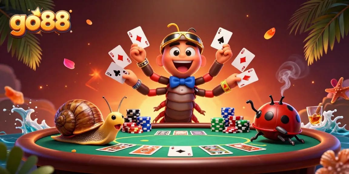 Experience the thrill of go88 with a vibrant poker scene featuring unique characters and rich game elements.