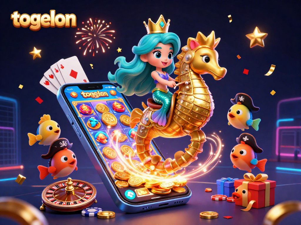 Engage with the togelon gaming experience as a mermaid princess and seahorse reveal exciting slot games.