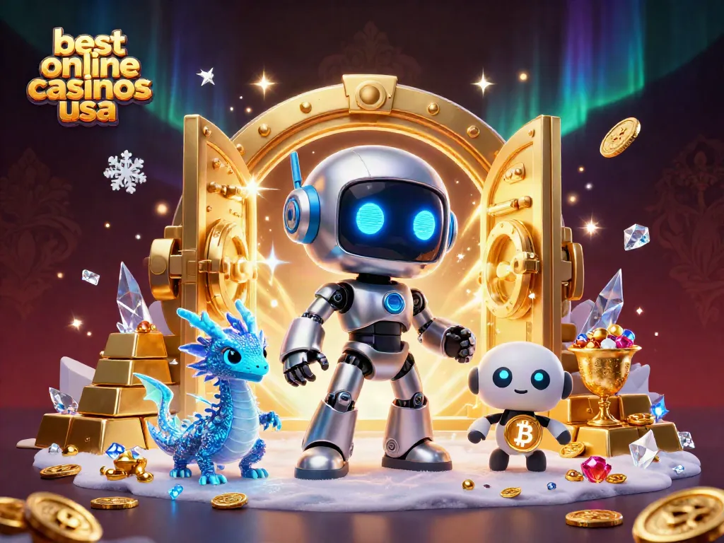 Experience the excitement at the best online casinos usa with a vibrant 3D casino scene.