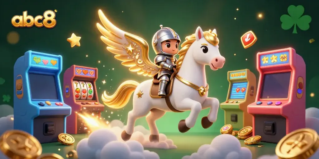 Experience the excitement of abc8 with dazzling casino themes featuring cartoon characters and slot elements.