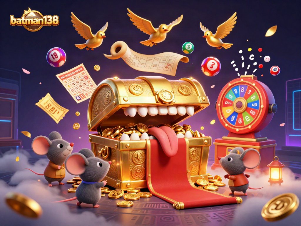 Experience the thrill of batman138 with dynamic lottery elements and vibrant casino visuals.