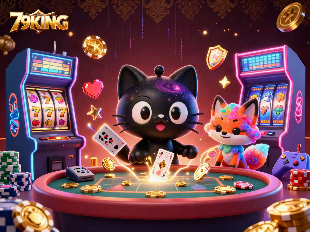 Experience thrilling gameplay at 79KING’s cosmic casino with vibrant game elements!