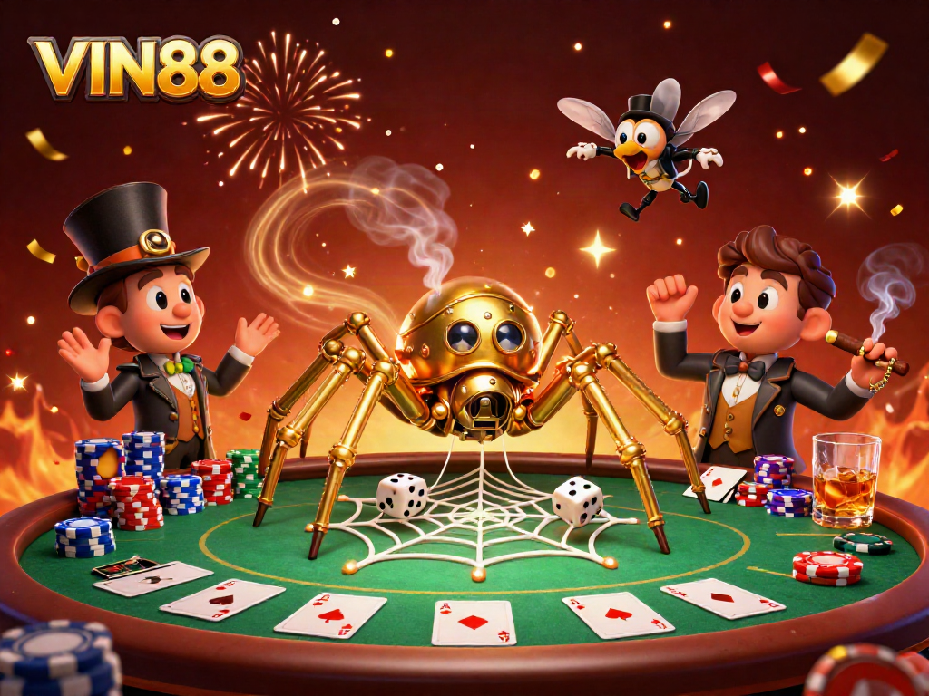 Catch the excitement at VIN88's vibrant casino scene with thrilling gameplay elements.