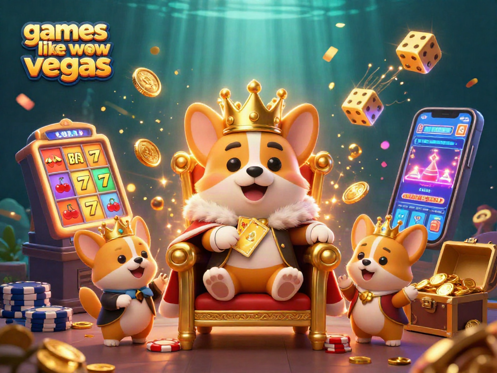 Play exciting games like wow vegas with a royal corgi and a flash of casino fun!