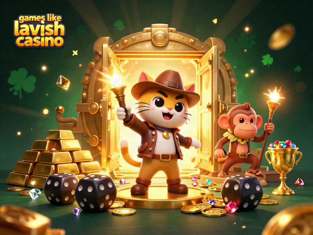 Experience thrilling games like lavish luck casino with dynamic 3D visuals showcasing excitement and rewards.
