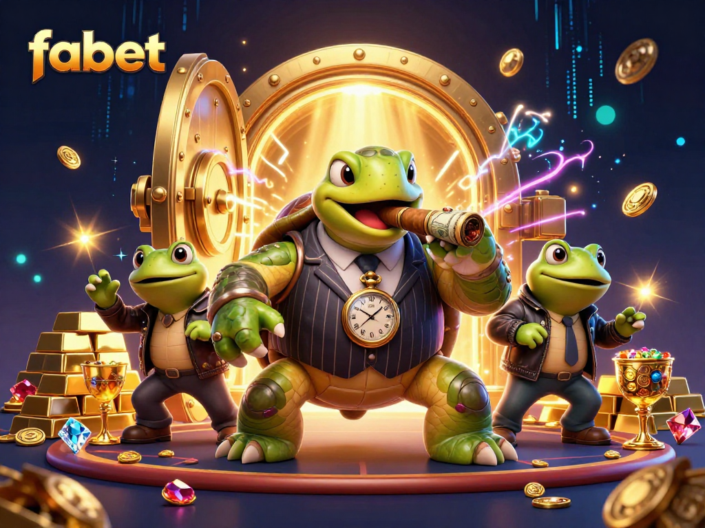 Experience fabet's thrilling casino atmosphere with vibrant characters and dazzling treasures.