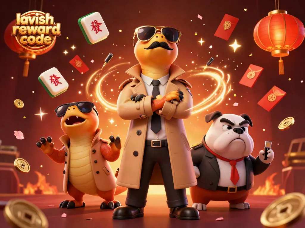 Experience the lavish luck reward code with exciting casino elements as raptors charm a bouncer in this vibrant scene.