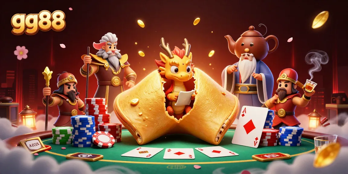 Engage with the gg88 online casino experience, featuring a dynamic character scene with fortune element.